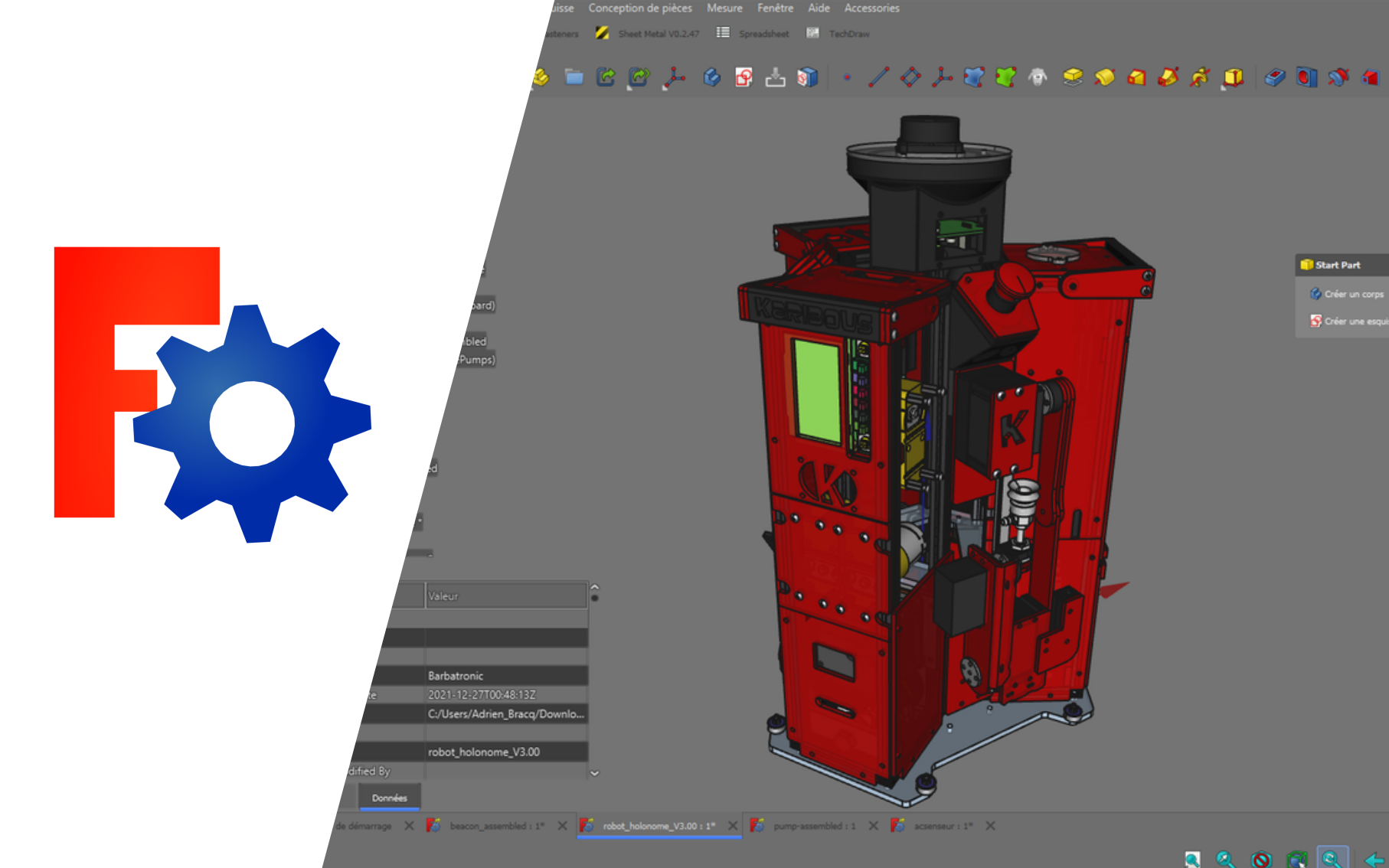 FreeCAD (1) - Présentation et Installation